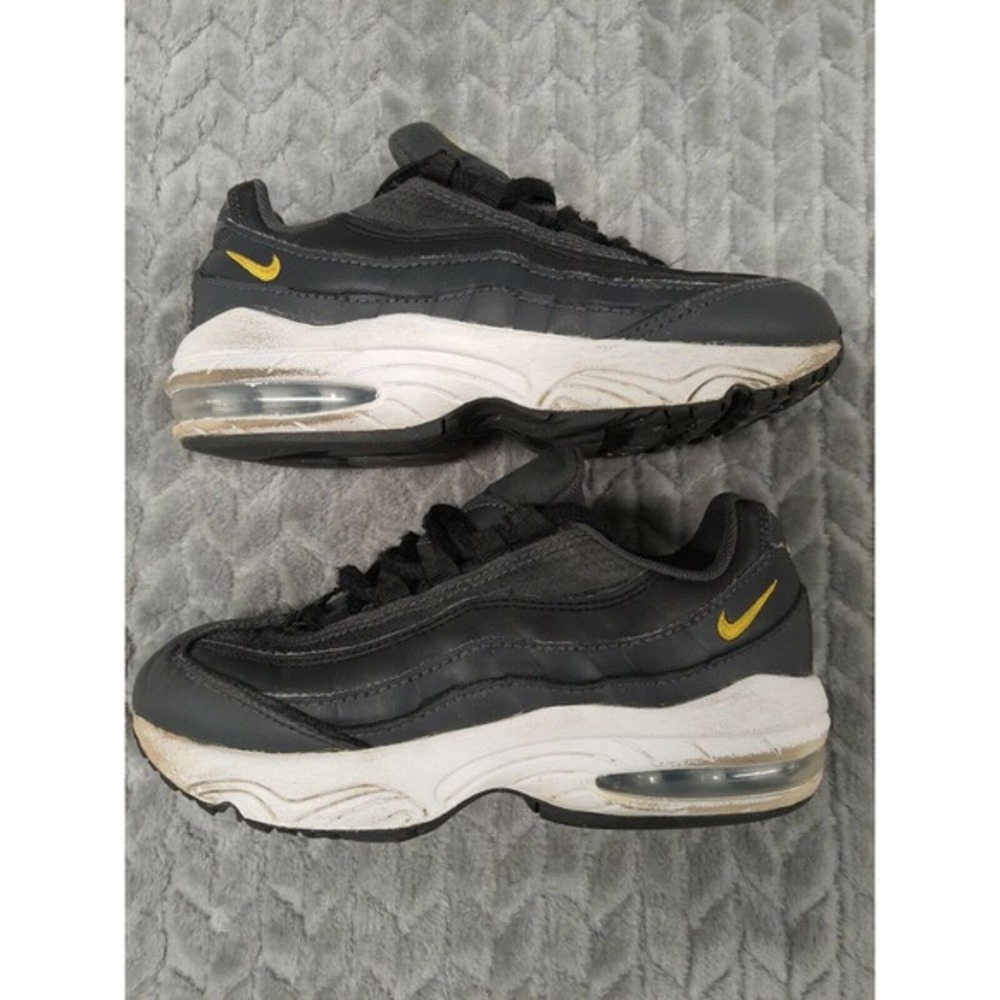 Nike Air Max 95 (PS) Athletic Sneakers Anthracite Amarillo Boys Size 11.5C Shoes